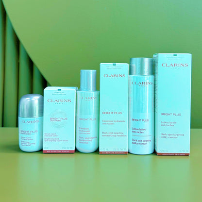 Clarins娇韵诗美白三件套 | 光芒小瓷瓶精华+牛奶水+焕亮乳 孕期可用