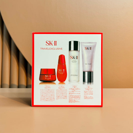 SK-II正装护肤四件套 | 神仙水+小红瓶精华+面霜+洗面奶 基础修护套盒